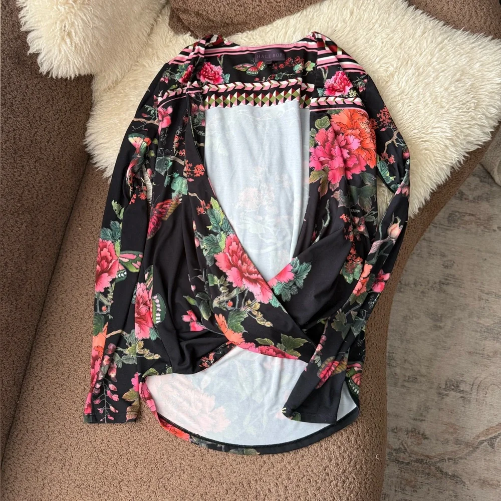 Hale Bob Stretchy Floral Top